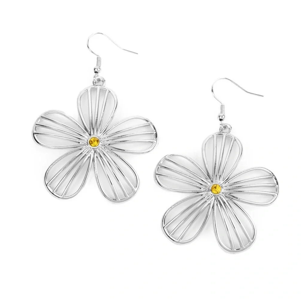 Meadow Musical - Yellow Earrings - Picture 3 of 3